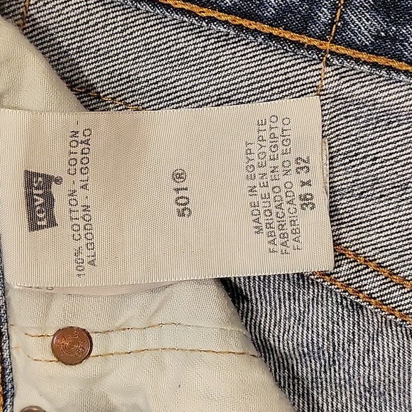 Men's Levi's 501, W36 L32 - Picture 4 of 4